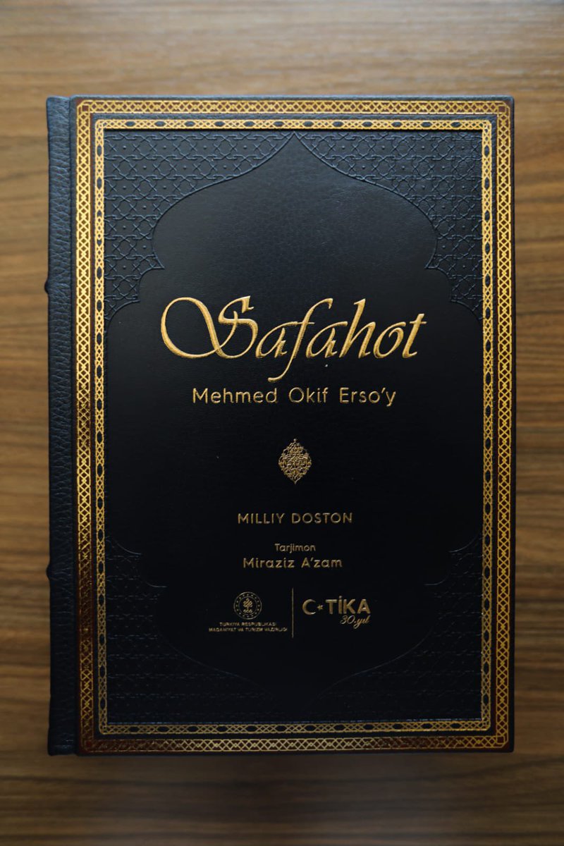 İstiklal Marşı şairimizin külliyatı Safahat ilk kez Özbekçe’de

Mehmet Âkif Ersoy kalbi birlikte atan iki milletin önemli bir değeridir

TİKA’mız tarafından yayınlanan eser önemli bir şair olan Miraziz A’zam’ın özenli çevirisiyle Özbekistan kültür dünyasına da hayırlı olsun…