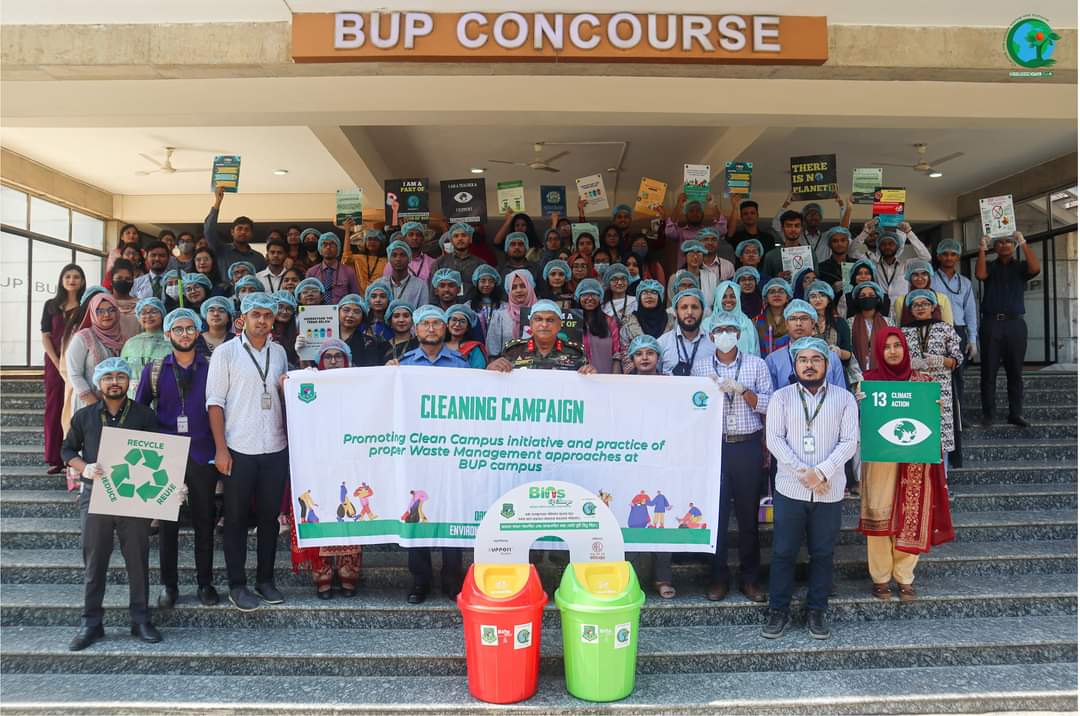 AmitHassanF's tweet photo. From Environmental Club of BUP we have promoted “Bins of Change Campaign”, collaborated with PRAN-RFL Group to inspire all the students to engage in waste segregation disposal method. 

@SaleemulHuq2 @350_bangladesh @ICCCAD @FFF_Bangladesh @UNDP_BD @UNFCCC @UNEP 

#ClimateAction https://t.co/PcXKU5wUTw