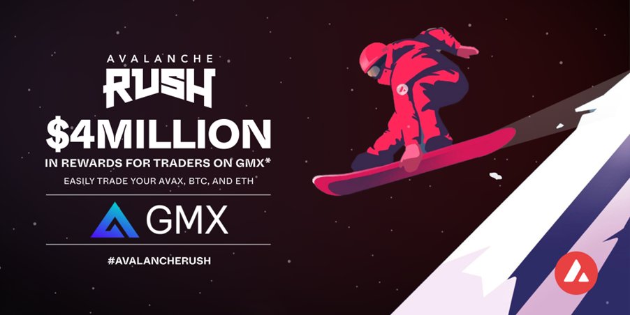 Please join us for a Twitter Space with Avalanche about #AvalancheRush, this Thursday at 18:30 UTC. 

You’ll learn all about @avalancheavax's incentive program and how GMX users will benefit from it.

<a href="/TheBerryPodcast/">The Blueberry Podcast 🎙 🫐</a> will host the Space. Set a reminder: x.com/i/spaces/1YpKk…