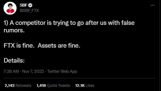 Leading indicator every time. I think the average between “everything is fine” and blowup is 28 hours 😬