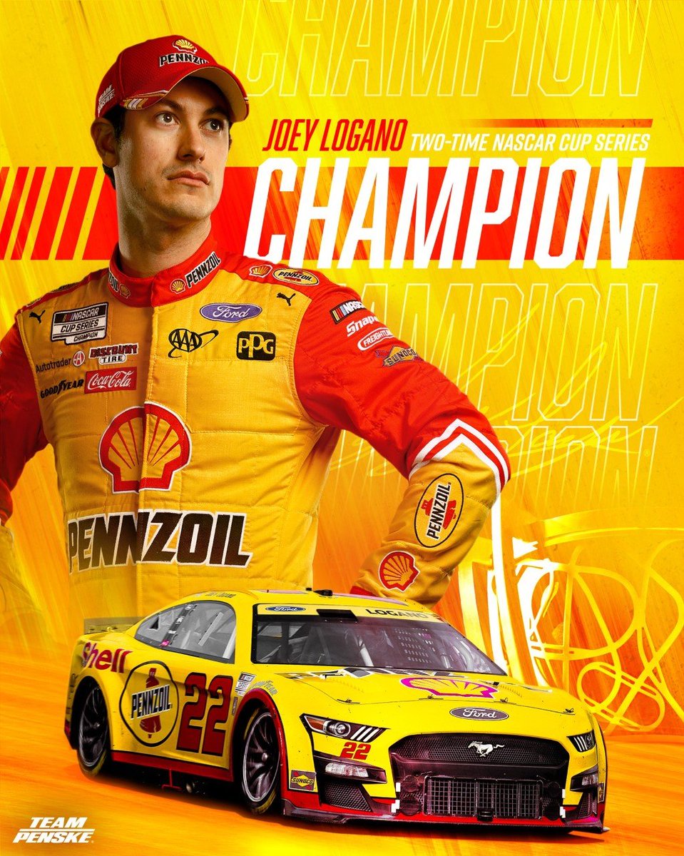 Congratulations to Joey Logano and the entire Team Penske crew for winning the 2022 NASCAR Cup Series Championship!