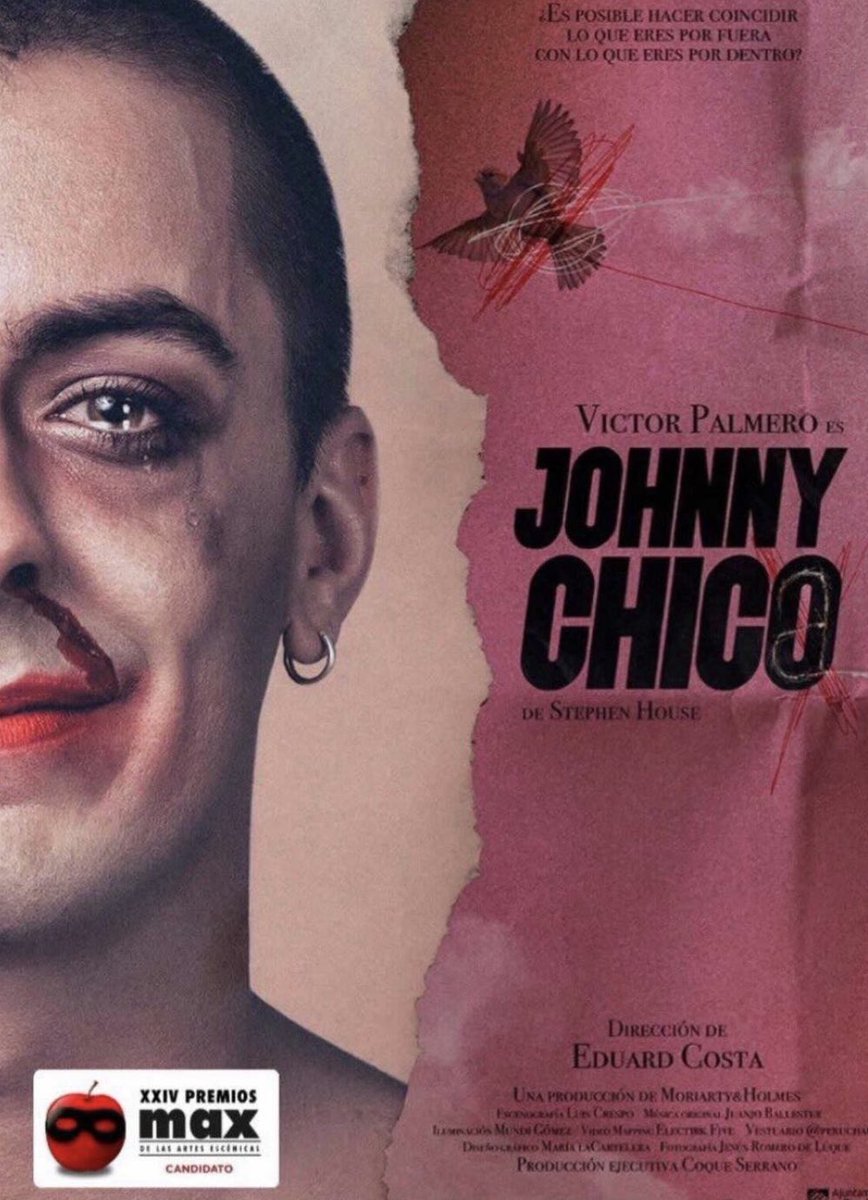 johnnychicx's tweet photo. 🎭 Este Sábado a las 19h #JohnnyChico en el Teatro Cervantes de Borja (Zaragoza). Entrada libre hasta completar aforo 🕊️. https://t.co/FUwBTLoGkt