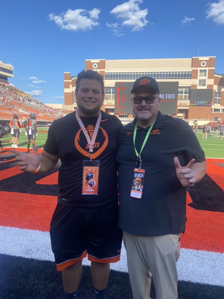 RumseyJax's tweet photo. Blessed to announce my commitment to Oklahoma State University!!!
Can't wait to get to work💪
#DAT #GoPokes 🤠

@CoachGundy @Coach_Dickey
@CoachZAllen
@CowboyFB @OKState247
@pistolsguys @JamesDJackson15
@OklahomanSports @moorelion_fb @jonkfreeman https://t.co/oaIJ8oSihY