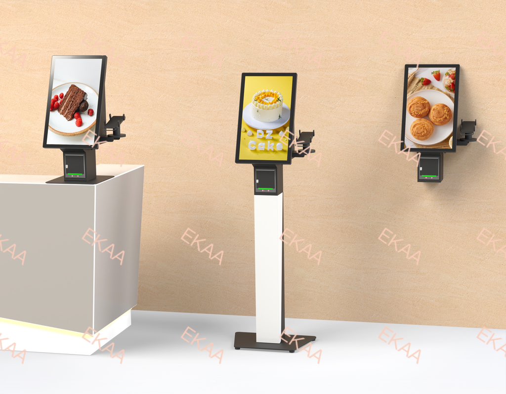 21.5” Self-service Payment Kiosk, 10 point PCAP touch, Support HDMI IN, Android , Windows system optional ，Support printer, QR，scanner,place for different kinds of POS machine ，flexible installation , desktop , wallmounted , freestanding 
For more information &amp; Prices