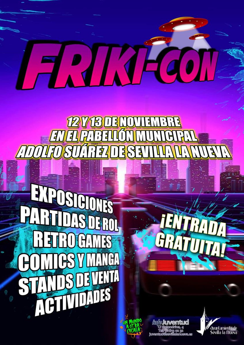 ¡Llega a Sevilla la Nueva la Friki-Con! si te gusta el cine, cómic, manga, retro games, cosplay, rol, Harry Potter, juegos de mesa, merchandaising, exposiciones y esculturas temáticas, coloquios... tienes una cita este fin de semana ¡no te lo pierdas!
ondaceromadridsur.es/todos-podcasts…
