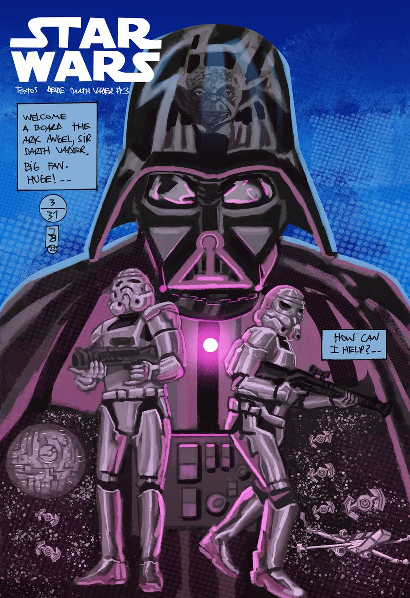 AdrenStudioEc's tweet photo. Acabamos un recoloreado de Star Wars, esperamos que les guste / We just finished a recolor of Star Wars, we hope you like it
#starwars #starwarsfanart #georgelucas #darthvader #darthvaderfanart #stormtroopers #stormtroopersfanart #empirestrikesback #strawarstrilogy https://t.co/9SpFma96me