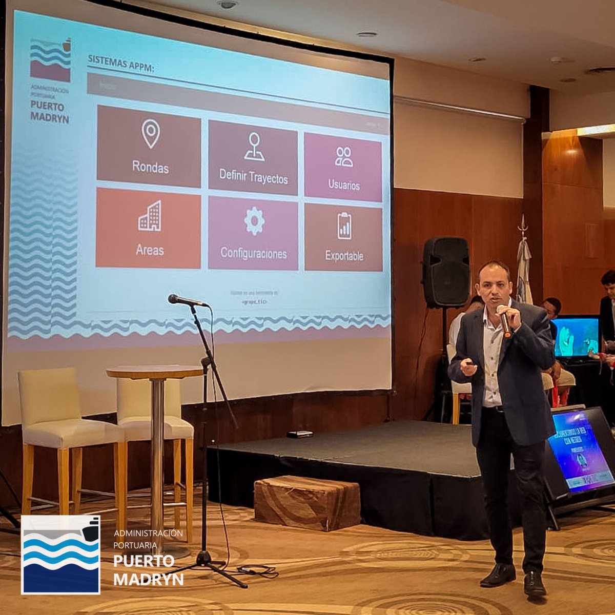 appmprensa's tweet photo. La Administración Portuaria presentó su transformación digital en la 6ta #ExpoTIC
https://t.co/9WzuJizv6J https://t.co/Y0fKnuaKPl