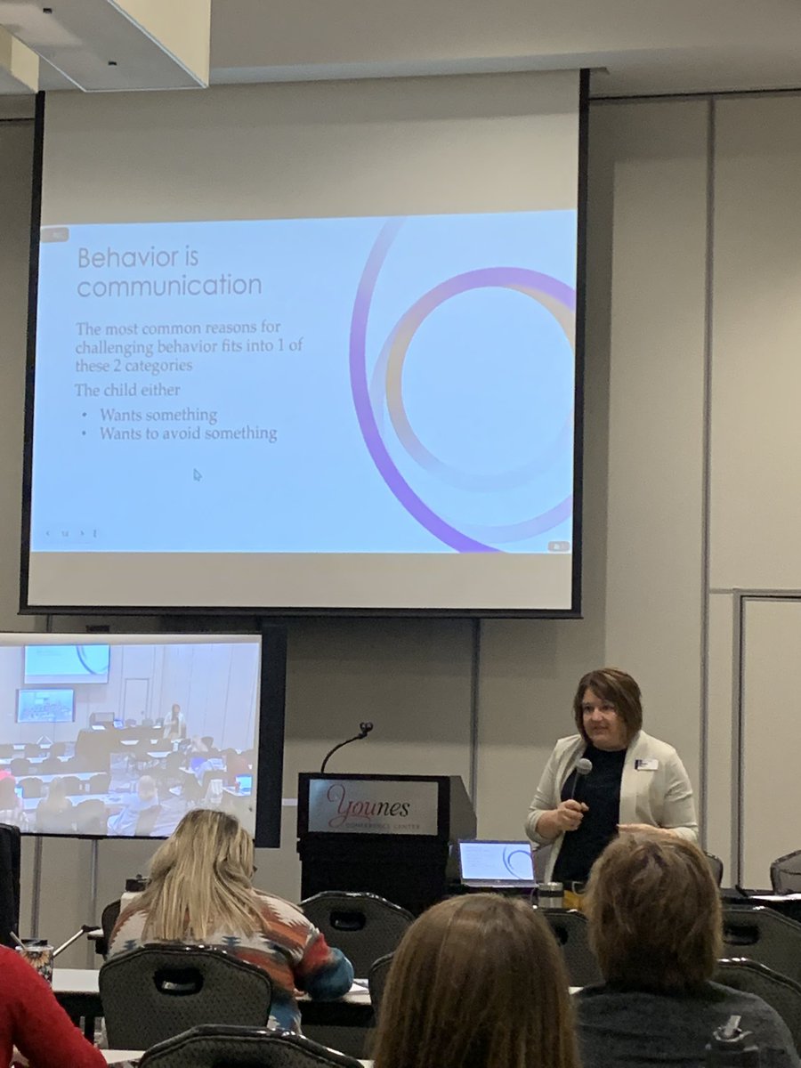 NDE_News's tweet photo. The number of students in K-12 education who are suspended or expelled across the nation is staggering. Ginny Howard is helping us with what you can do to keep preschool children in learning environments. #NEpara22 https://t.co/CgoZjynIkN