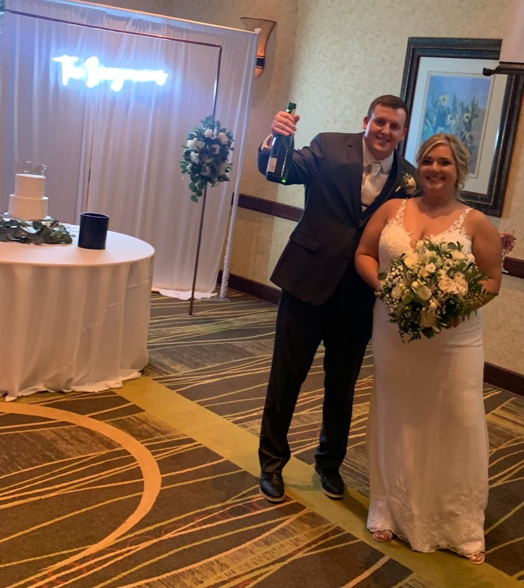 JoshuaBorgmann's tweet photo. I Married my best friend on Saturday.  @Lyss_Wintz https://t.co/10wS8ZLRMP