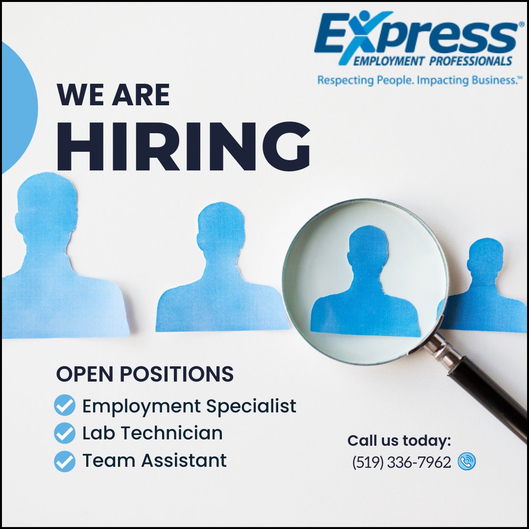 ExpressSarnia's tweet photo. We're hiring in the Sarnia area and might have the perfect opportunity for you.
View our current openings and apply today at:
https://t.co/kEJX5NI7q1
#TopJobTuesday #ExpressPros https://t.co/RXyO9zveOi