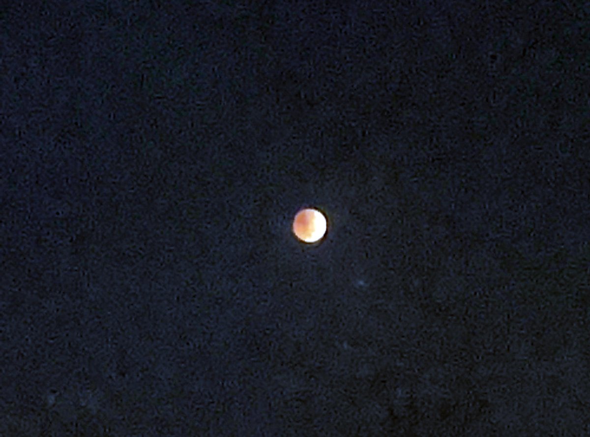 WrightWater's tweet photo. Who else got up at 3 a.m. to see the total lunar eclipse? It was the last one for three years!
#lunareclipse #colorado https://t.co/OUrxXnswGq