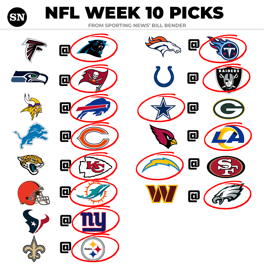 nfl week 10 picks 2022