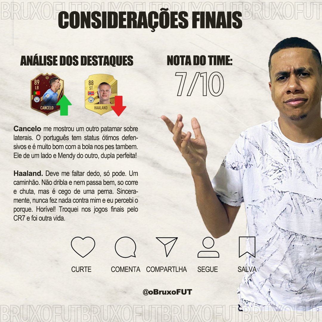 obruxoFUT's tweet photo. Assim foi a minha WL com esse time aqui. Tirando o Haaland e os pontas, time maravilhoso. Cancelo DEUS!

#futchampions #FIFA23 #bruxofut https://t.co/e4OSInI0rW