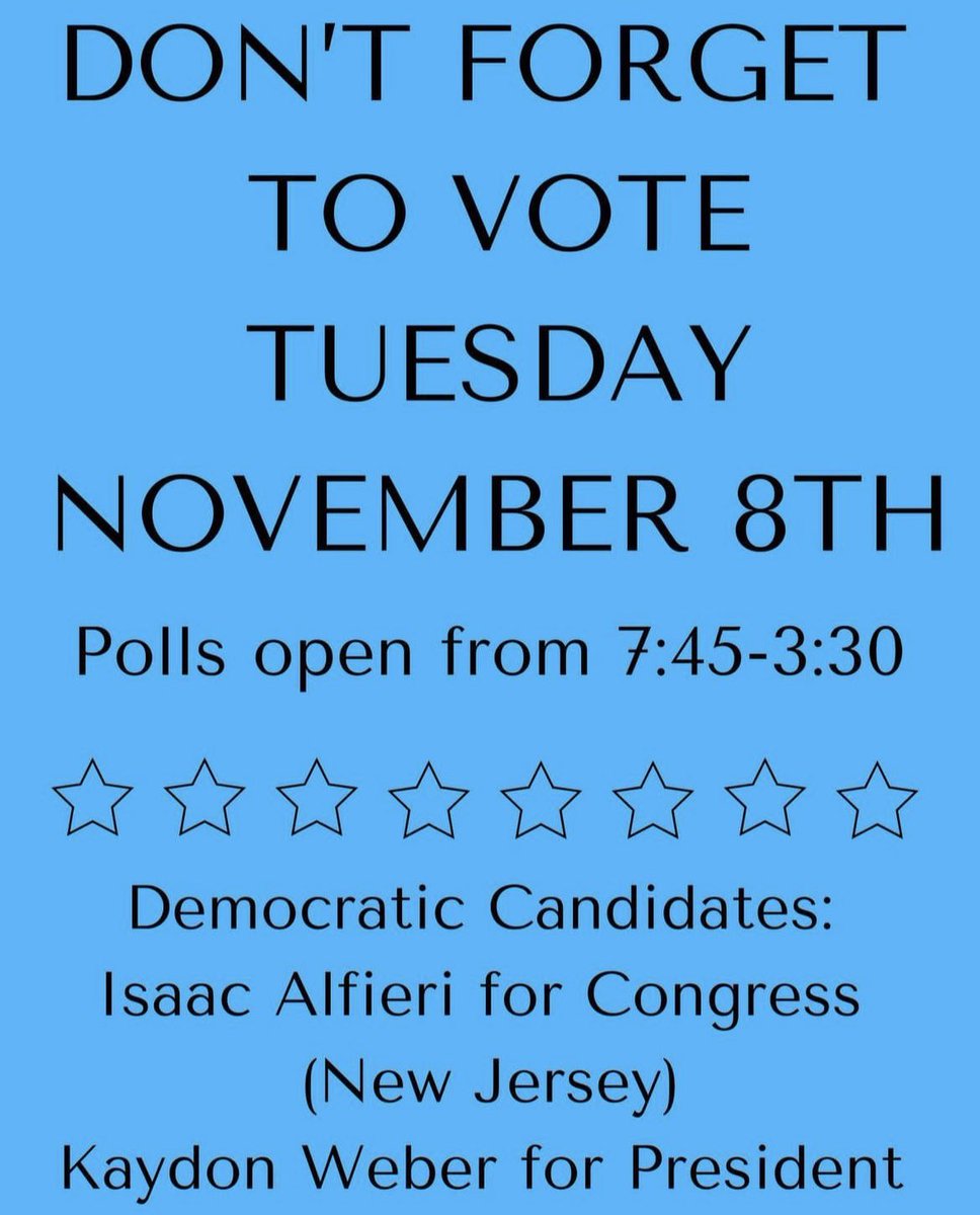 TODAY IS THE DAY 🗳️ 🎉