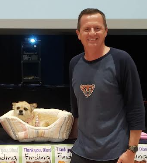 Yesterday, Gulph had a fabulous visit by author Dion Leonard &amp; his dog Gobi. Dion wrote Finding Gobi, about how the little stray dog showed up out of nowhere &amp; ran with him on a 155-mile ultra-marathon in the Gobi desert! Dion will be visiting every elementary school in UMASD!