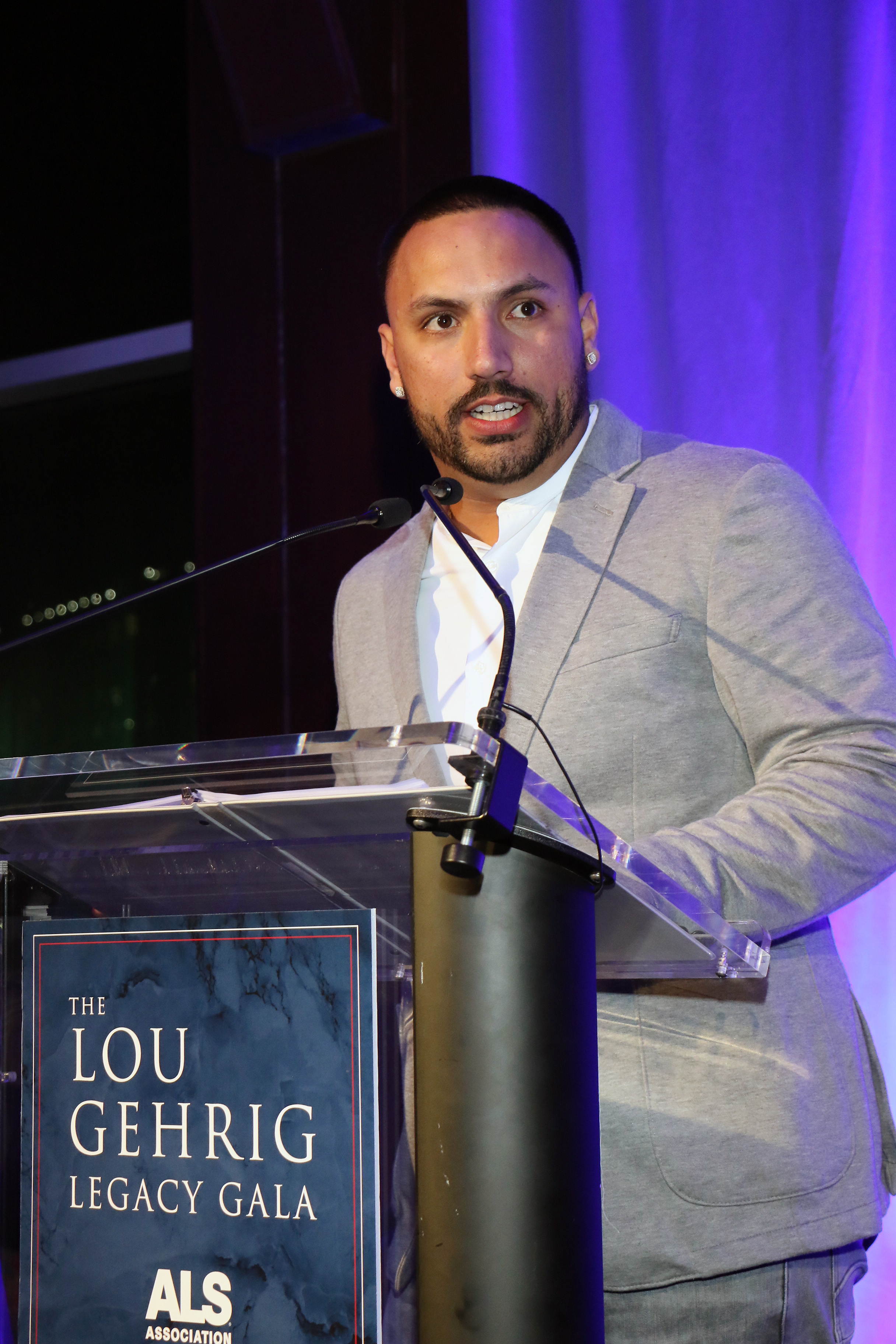 Nestor Cortes honored at Lou Gehrig Legacy Gala