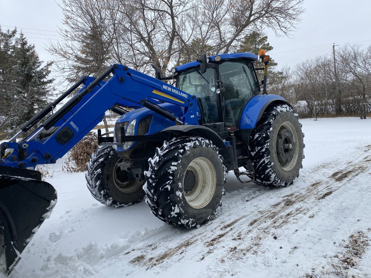 Tractor serviced for winter and already put to use moving snow, although we prefer moving fertilizer!