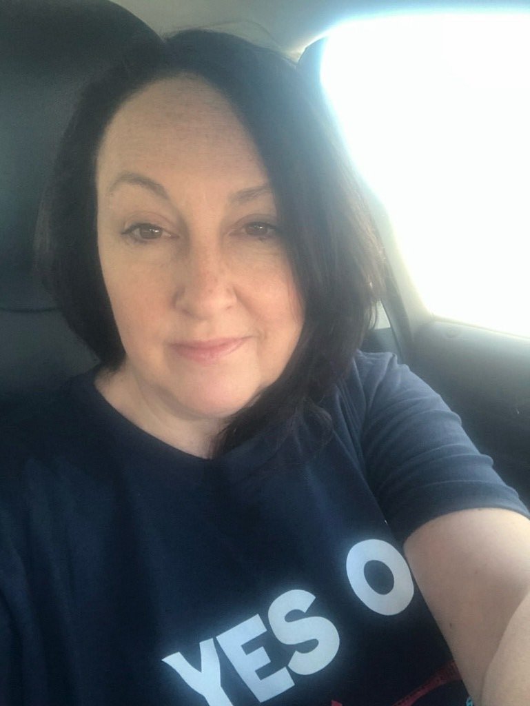 PeopleforCSJ's tweet image. Catch our staff out today in the community encouraging folks to use their voice and vote! 

First up we have our executive director Deb! 

#GOTV #vote #yeson1

@DebraFastino