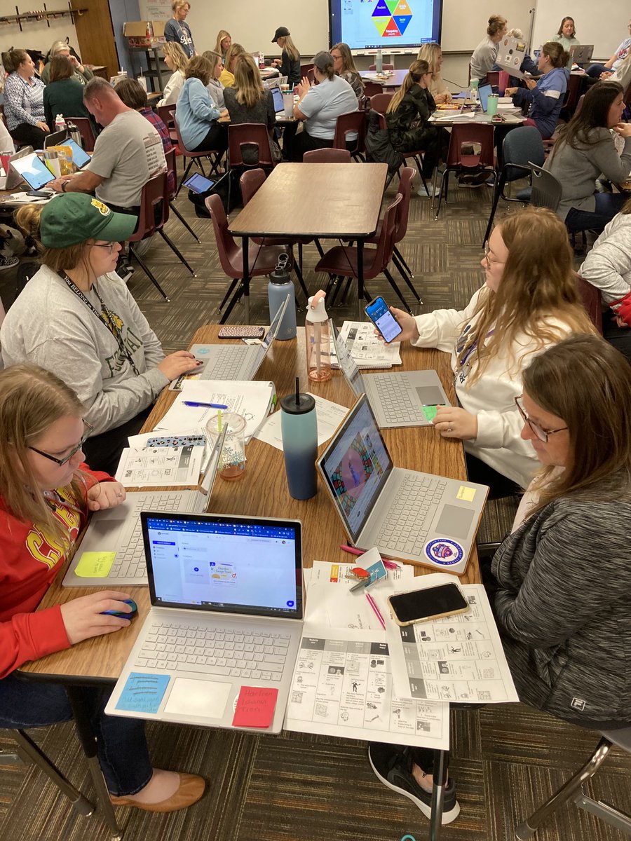 R7EOA and PVE create RIASEC activities during today’s PD. #r7proud #r7eoa #rwl #pltw #careeredu