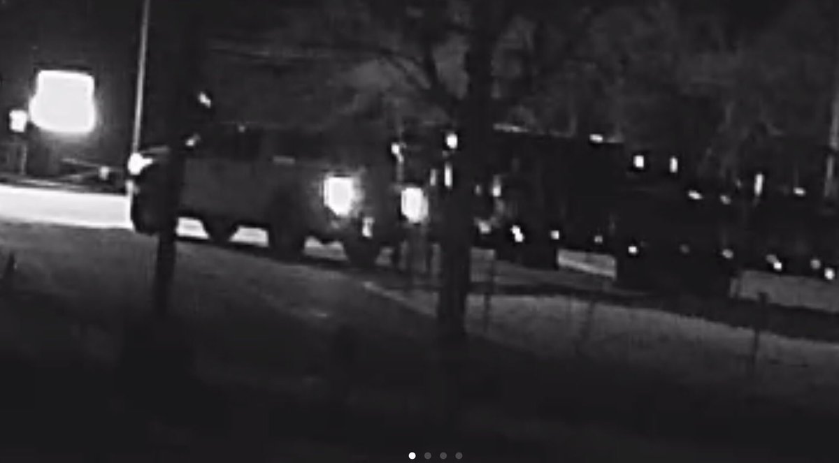 On 11/8/2022 around 4:00 A.M. A utility trailer was taken from Pleasant Hill School. This trailer was loaded with aluminum. The vehicle involved in the theft appears to be a white four door pickup truck with aftermarket wheels and a tool box in the bed.