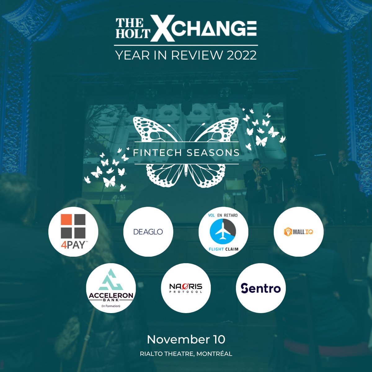 We are so excited to kick-off our Year in Review in a couple of days✨📣 Join us at the Rialto Theatre this Thurs, Nov. 10, and network amongst the #MTL #fintech ecosystem. We have many events lined up, so don't forget to secure your tickets now 👉 bit.ly/3TiV9J4