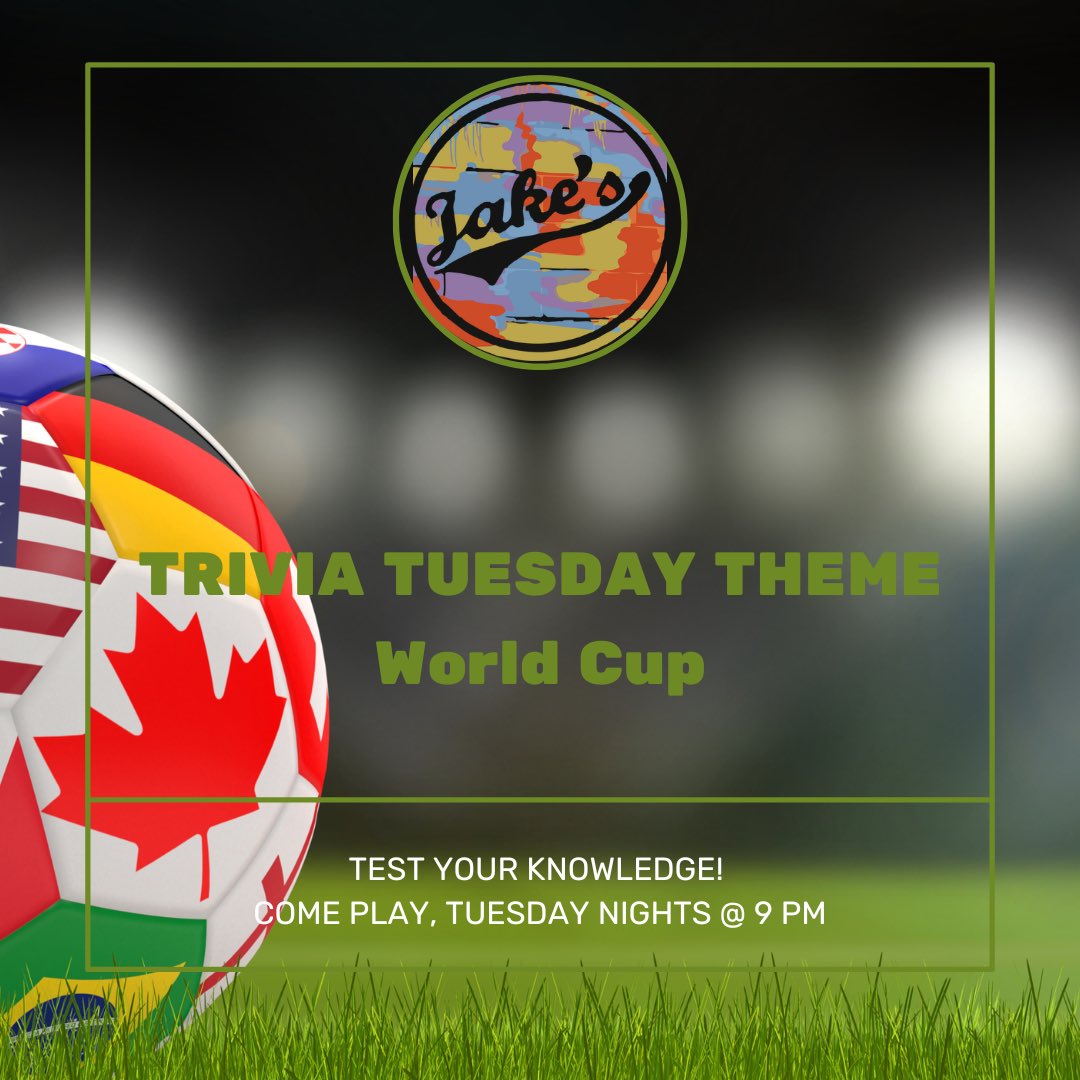 JakesonDevine's tweet photo. GOOOAAALLL!!! ⚽️ World Cup Trivia starts at 9! https://t.co/fbar47EOsA