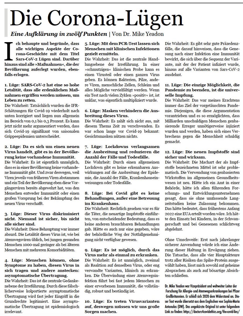 Wow! Alles drin, was uns an schrecklichem von der Pharmalobby angetan wurde…