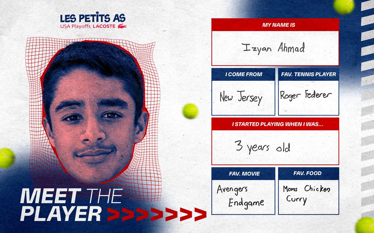 𝙈𝙀𝙀𝙏 𝙏𝙃𝙀 𝙋𝙇𝘼𝙔𝙀𝙍 🇺🇸

Get to know Izyan Ahmad, the biggest <a href="/rogerfederer/">Roger Federer</a> fan you can find out there! 🤩

Will he qualify for #LesPetitsAs? 🎾
📸 <a href="/mbriggs98/">Megan</a>