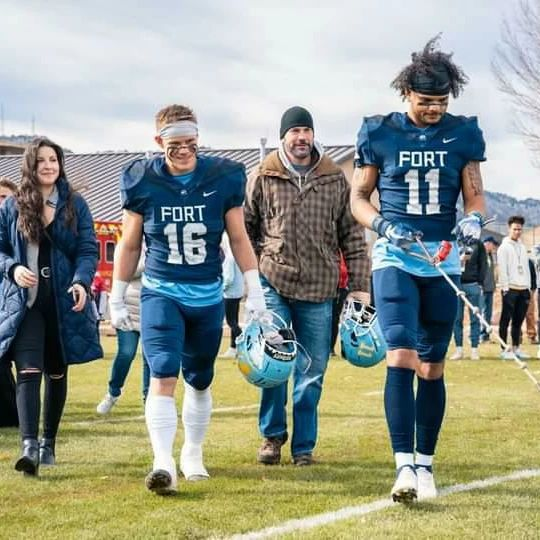 Former Warriors Jeff Hansen <a href="/ItsJoff_16/">Jeff Hansen</a> and Jordan Brown <a href="/j_vill95/">Jordan Brown</a> finishing up their careers on Senior Day at Fort Lewis. The El Camino Family is proud of them.