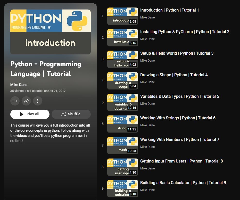 DanKornas's tweet image. 🐍Learn Python - Full Course for Beginners in 4 Hours
This course will give you a full introduction into all of the core concepts in Python. Follow along with the videos and you'll be a Python programmer in no time!
youtube.com/playlist?list=…