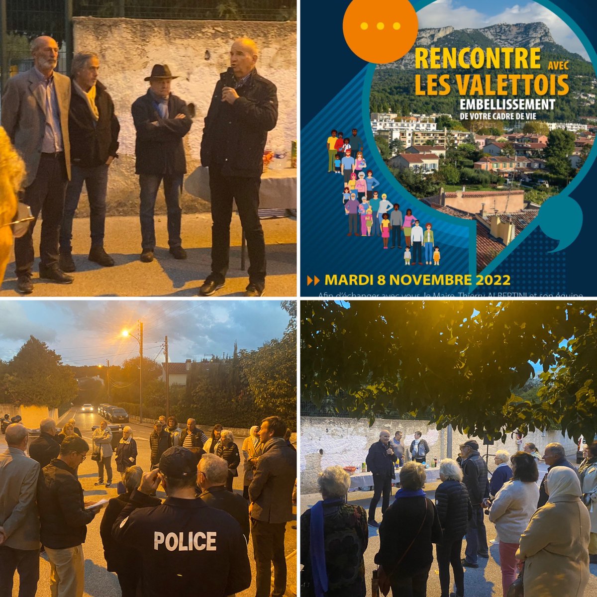 Je rencontre ce soir les riverains de la Coupiane sur le parking du Collège  Bosco. J’échange avec eux sur les  problématiques qu’ils rencontrent au quotidien et j’écoute leurs propositions pour améliorer leur cadre de vie. <a href="/lavalette83160/">Ville de La Valette-du-Var</a>