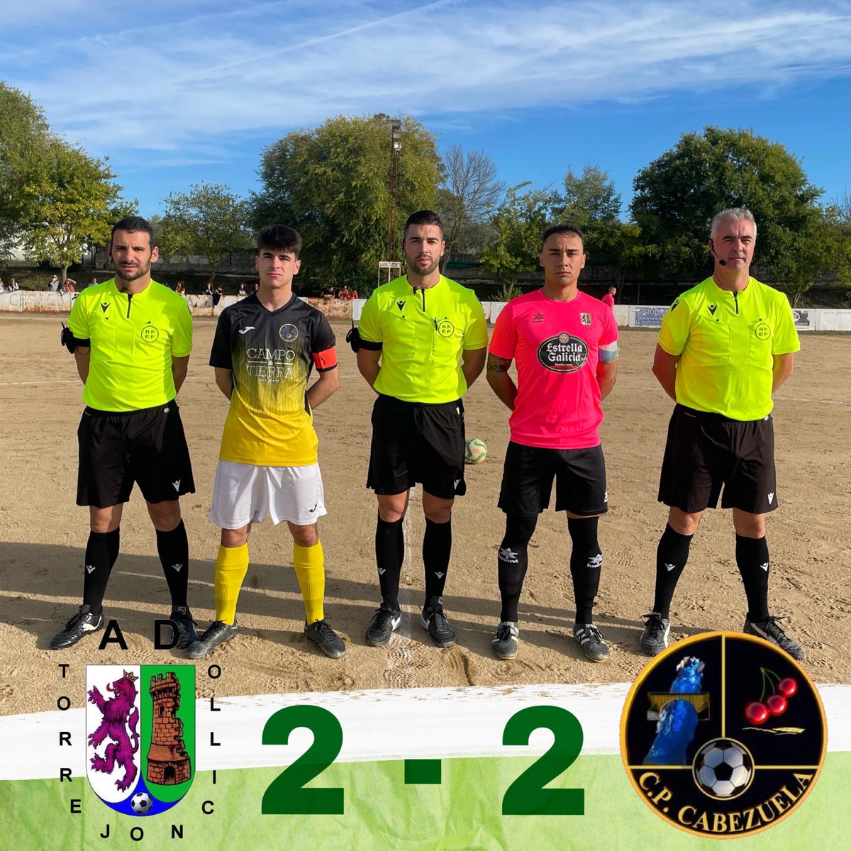 ⚽️ | 𝙍𝙀𝙎𝙐𝙇𝙏𝘼𝘿𝙊𝙎 𝘿𝙀𝙇 𝘼𝘿 𝙏𝙊𝙍𝙍𝙀𝙅𝙊𝙉𝘾𝙄𝙇𝙇𝙊

💚 Absoluto
🆚 CP Cabezuela
🚹 2 - 2
🏠 Polideportivo Municipal de Torrejoncillo 

👀 Todos los resultados en Instagram y Facebook 

📲 #DeporteTorrejoncillano #ADTorrejoncillo #futbolmodesto
