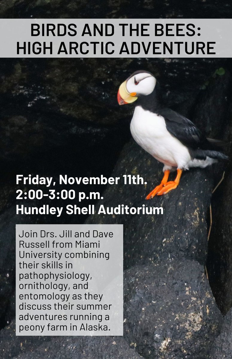 Come on out Friday to learn more about arctic ecosystems!