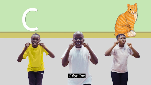 ekitabu's tweet photo. Check out the latest eKitabu #StudioKSL innovation - ABC Alphabet dance in Kenyan Sign Language. https://t.co/dFcAbACKYE #SignLanguage #alphabetchallenge #wondrouslearning https://t.co/cUQ2zyMIz8