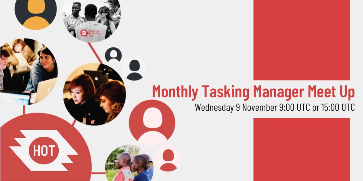HOT tech team (@hotosm_tech) on Twitter photo 📢Join the Monthly HOT Tasking Manager Meet Up tomorrow 9 November 9:00 or 15:00UTC bit.ly/3s6ntmV
Hope to see you there! 🌟<a href="/hotosm/">Humanitarian OpenStreetMap Team</a> <a href="/KTMLivingLabs/">Kathmandu Living Labs</a> 📢Join the Monthly HOT Tasking Manager Meet Up tomorrow 9 November 9:00 or 15:00UTC bit.ly/3s6ntmV
Hope to see you there! 🌟<a href="/hotosm/">Humanitarian OpenStreetMap Team</a> <a href="/KTMLivingLabs/">Kathmandu Living Labs</a>