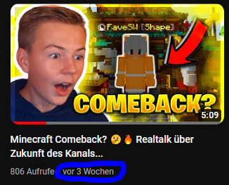 SteinigYT's tweet photo. Comeback hat ja super funktioniert. @FaveeTweets https://t.co/zcdBA39zkN