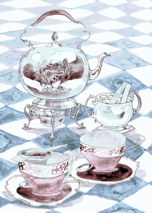 「tea set」 illustration images(Latest)