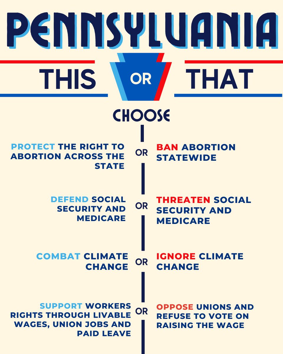 PaHouseDems's tweet photo. TODAY you get to choose the Pennsylvania you want.
Don’t forget to make your voice heard!
#VoteWithPa #RepublicansRefuse #DemocratsDeliver https://t.co/m84ZuITDLb