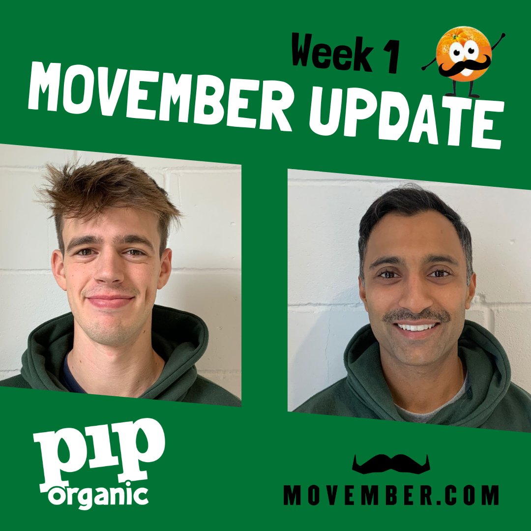 Growth Update 👨〰️

It's been a week since we started to grow our Mo's for charity! As you can see, some have developed faster than others...

If you haven't already, please check out our Movember page and donate! The link is in our bio 🍏💚

#piporganic #growamosaveabro
