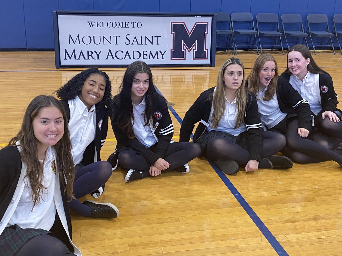 The Class of 2023 gathered in the Mother Mary Patrick Gymnasium this morning for their keepsake "2023" yearbook photo. Kudos to the yearbook staff and Joanne Cadigan-Peters, yearbook advisor and Social Studies Dept. Chair, for coordinating this year's photo!