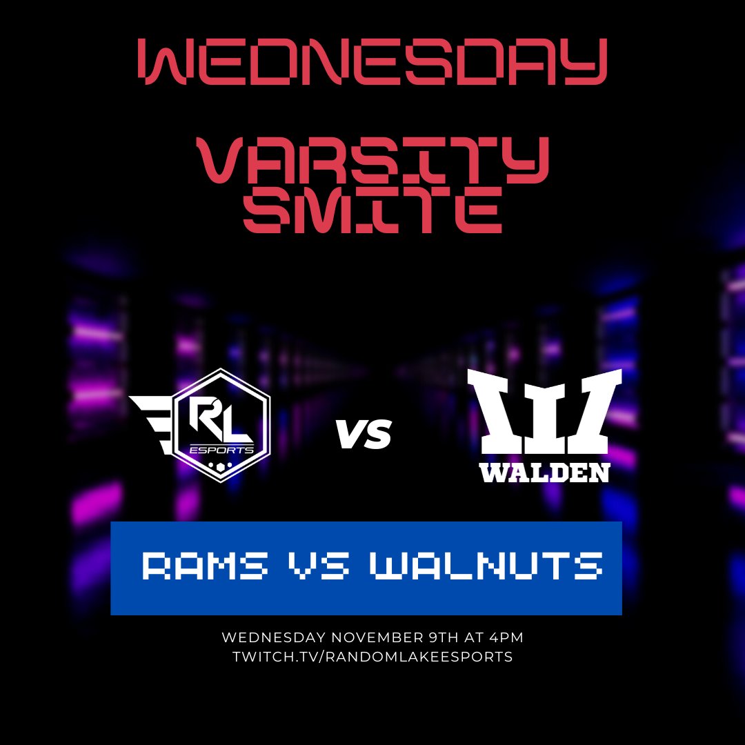 RLEsports2's tweet photo. Today! It is the Rams vs the Walnuts of Walden III in Smite! Game starts at 4pm today. Check it out at https://t.co/ElptbqqDns
@WIHSesports @SmitePro @SMITEGame #Smite #RLRams #RLAdvantage #twitch https://t.co/CBcEvGyyk3
