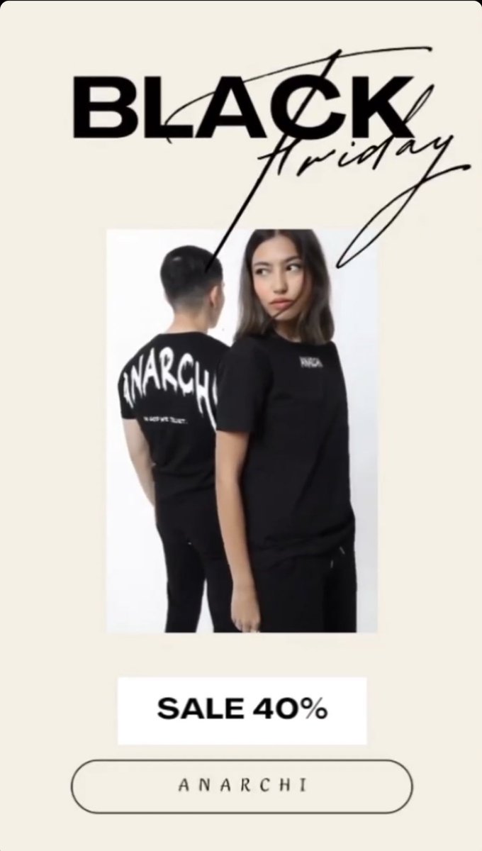 ANARCHI_SA's tweet photo. لاتفوت الفرصة خصم 40% لجميع منتجات انارتشي 💫💫💫
#Anarchi
#موسم_الرياض #عروض_نوفمبر https://t.co/48vDNXB28s