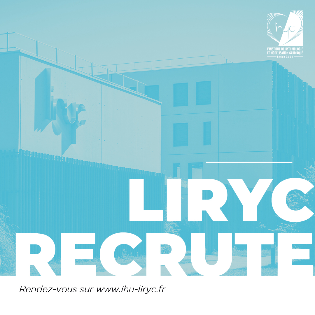 [#Recrutement #stage 📣] Liryc recrute un(e) #stagiaire en imagerie cardiaque – Niveau #Master (M1 – M2) !

Retrouvez la fiche de poste ici 👉 bit.ly/3TljXjv