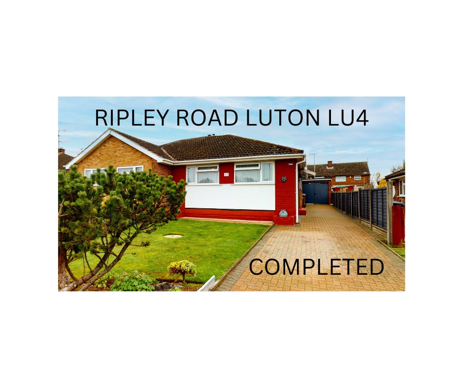 RIPLEY ROAD LUTON LU4
LUTON AGENT STRIKES AGAIN 
ANOTHER PROPERTY COMPLETED WITH A NEW OWNER MOVING INTO THEIR FOREVER HOME
#luton #estateagent #sold #howmuchisyourhomeworth