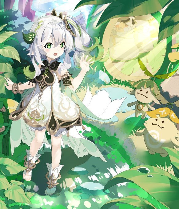 白詰草　原神　スリーブ　プレイマット　ナヒーダ Amazon.co.jp: カード 原神 ナヒーダ スリーブ 67×92 60枚入り