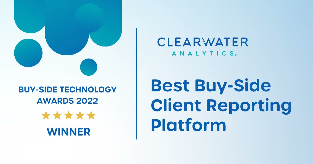 We were just named the Best Buy-Side Client Reporting Platform by WatersTechnology! 🏆 #fintech #fintechinnovations
buff.ly/3WISVpe