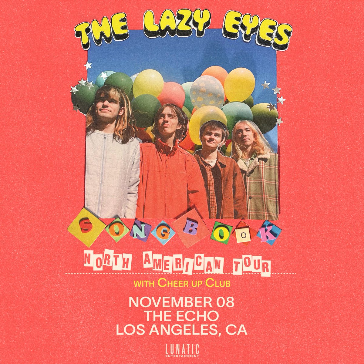 Tonight in The Echo - The Lazy Eyes with Cheer Up Club⚡ 
Doors 7pm | Show 8pm

Tickets and more info: livemu.sc/3NSZD88

<a href="/TheLazyEyesband/">The Lazy Eyes</a> <a href="/cheerupclub/">Cheer Up Club</a>