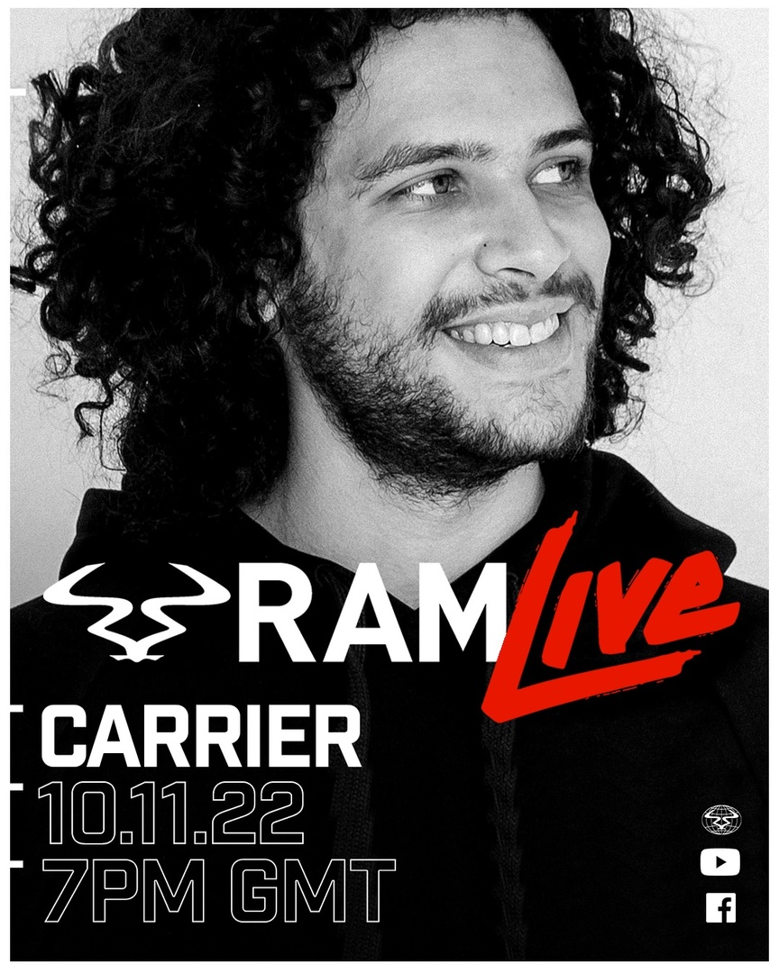 RAMrecordsltd's tweet photo. Supplying the 🔥 tunes on this week's #RAMLive stream is the one and only Carrier following his debut release on @ProgramMusicLTD last week!

Tune in Thursday at 7pm UK time on our Youtube channel ⏭️ https://t.co/0UbrTcM54o
