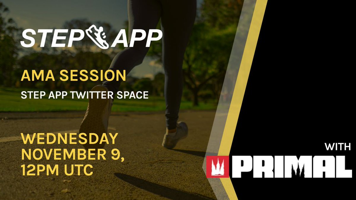 🎙️ Step App x PRIMAL AMA

Introduction to #StepLaunch and the first project - #PRIMAL!

Join us as we share more information on our #Launchpad and our first project, PRIMAL.

1/3