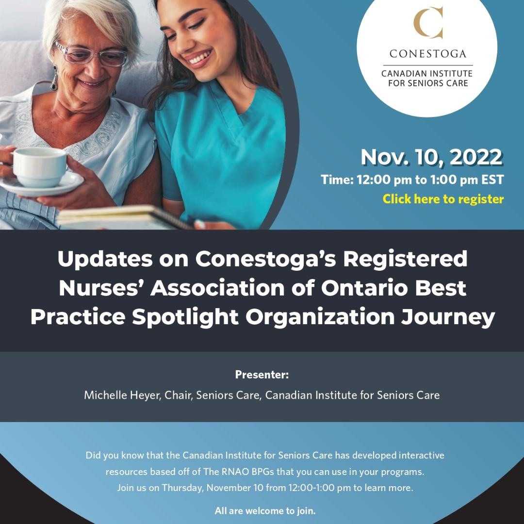 Canadian Institute for Seniors Care ConestogaC on Twitter "DYK the